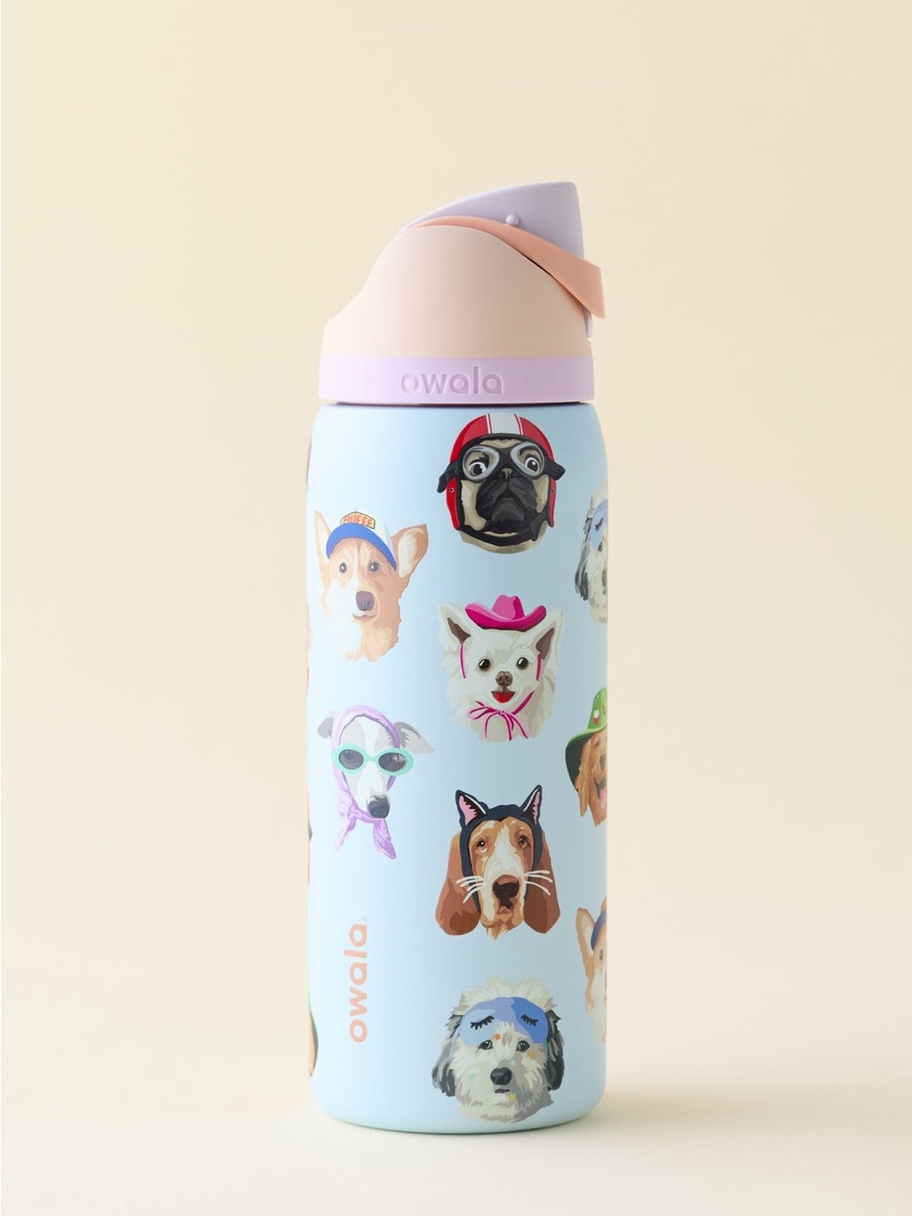 UO x Owala Dog Collage Freesip 32 oz. Water Bottle - Picture 2 of 3